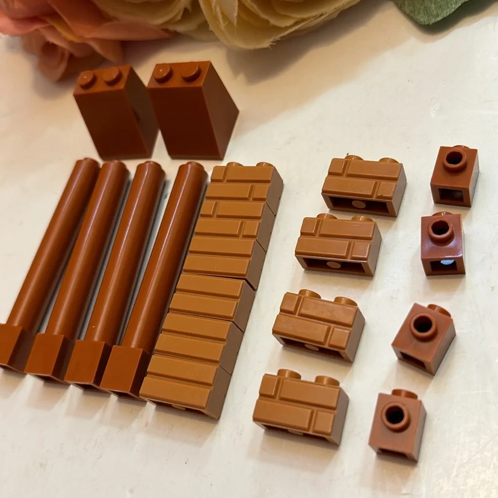 Lego Brown Bricks Brown Pillars Lego Light brown Lego Bricks Round Lego Castle